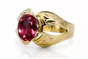 Anneau Vintage Rubis Or jaune 14 carats vrc135y